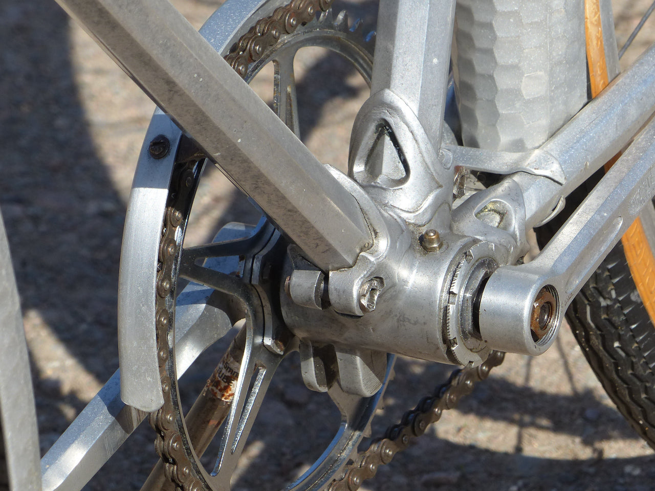 1930's Caminade Caminargent Octagonal Aluminuim Touring Bicycle Project. SOLD