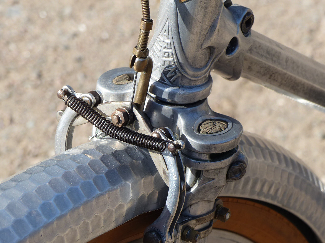 1930's Caminade Caminargent Octagonal Aluminuim Touring Bicycle Project. SOLD