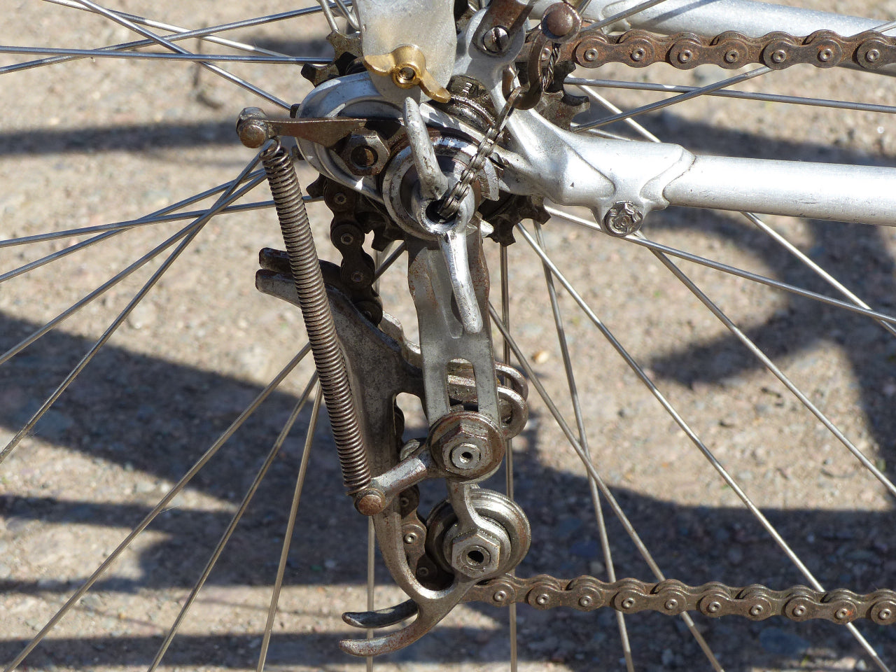 1930's Caminade Caminargent Octagonal Aluminuim Touring Bicycle Project. SOLD