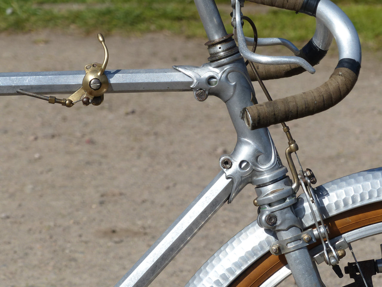 1930's Caminade Caminargent Octagonal Aluminuim Touring Bicycle Project. SOLD