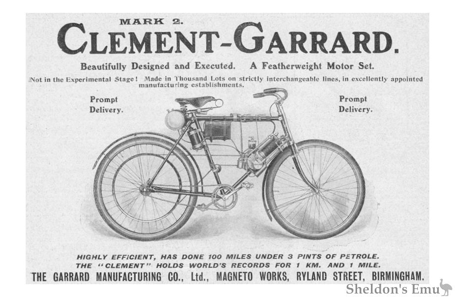 c.1902/3 Veteran Motorcycle Project suitable for a Clement/ Werner Type Engine.