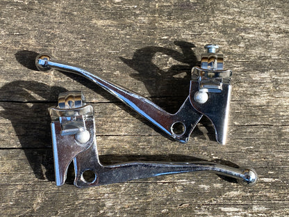 Traditional Chrome Bicycle Brake Levers.