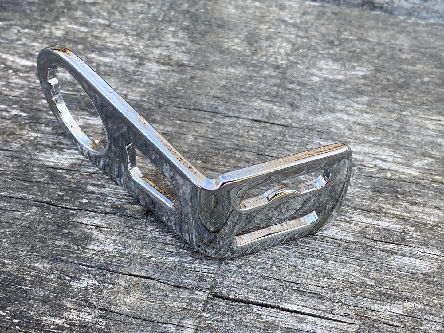 Traditional Chrome Bicycle Lamp Bracket for Headset.