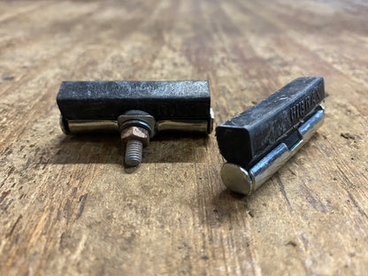 Vintage Bike 45Mm Raleigh Rod Brake Blocks. (Pr) Nos Blocks
