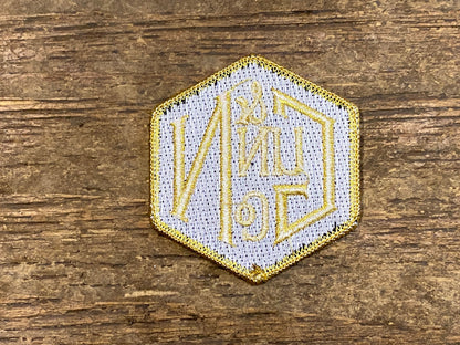 Gunn & Co Gold And Black Embroidered Cloth Badge. Badge