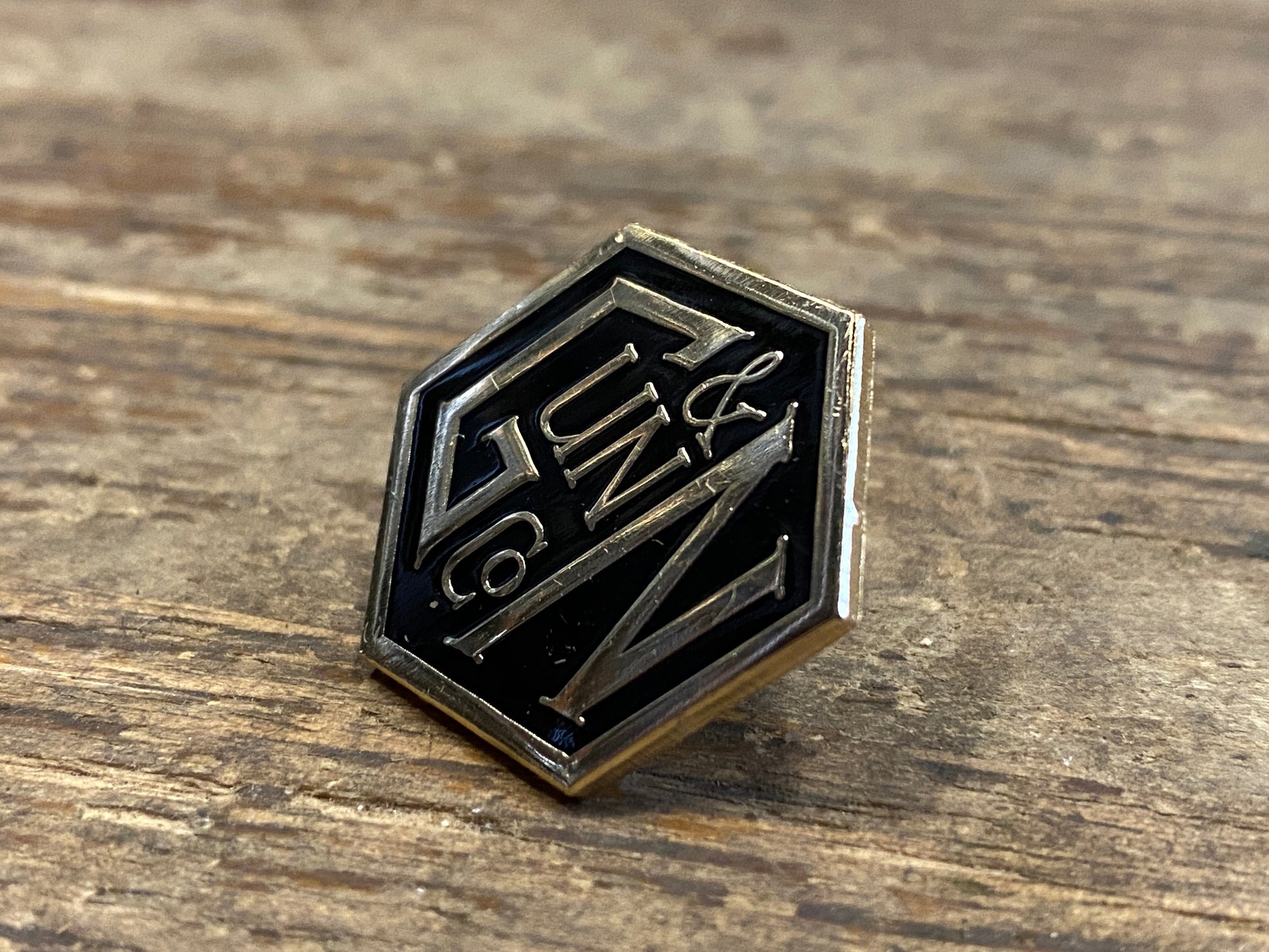 Gunn & Co Gold And Black Enamel Lapel Pin Badge. Badge