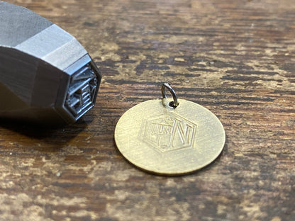 Gunn & Co Hand Stamped Key Fob Badge. 18Mm Badge