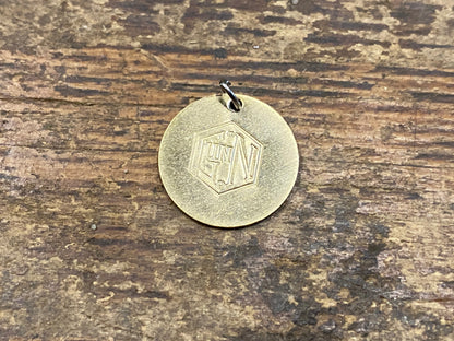 Gunn & Co Hand Stamped Key Fob Badge. 18Mm Badge