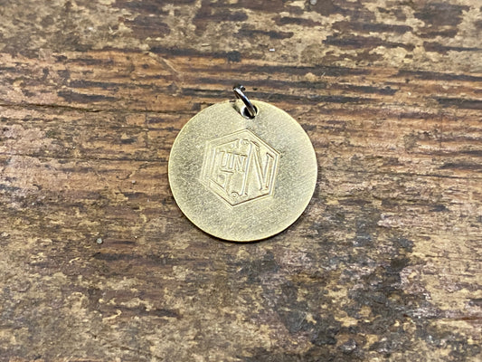 Gunn & Co Hand Stamped Key Fob Badge. 18Mm Badge