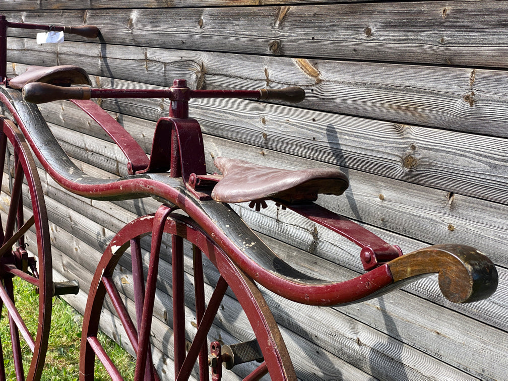 c.1868 Double Steering Velocipede Boneshaker Tandem Bicycle