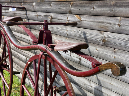 c.1868 Double Steering Velocipede Boneshaker Tandem Bicycle