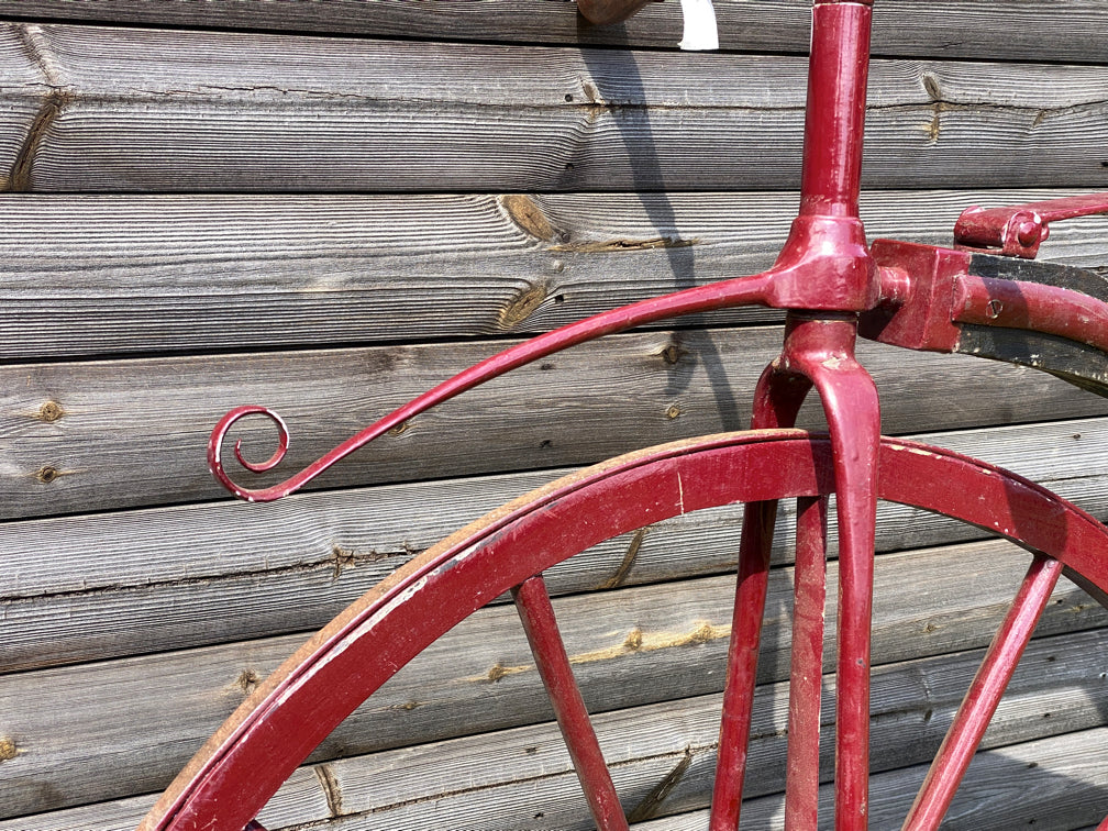 c.1868 Double Steering Velocipede Boneshaker Tandem Bicycle
