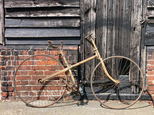 c.1885 Solid Tyre Cross Frame Bicycle Project. Bicycle