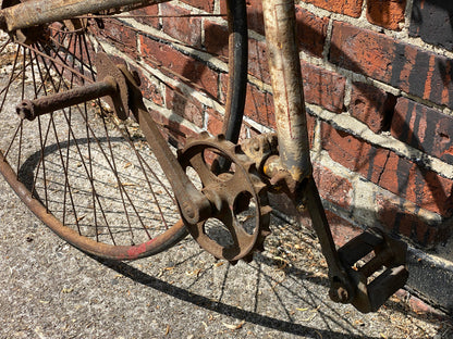 c.1885 Solid Tyre Cross Frame Bicycle Project. Bicycle