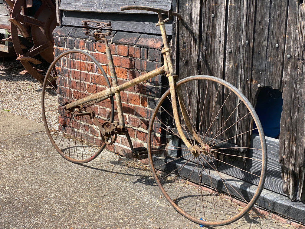 c.1885 Solid Tyre Cross Frame Bicycle Project. Bicycle