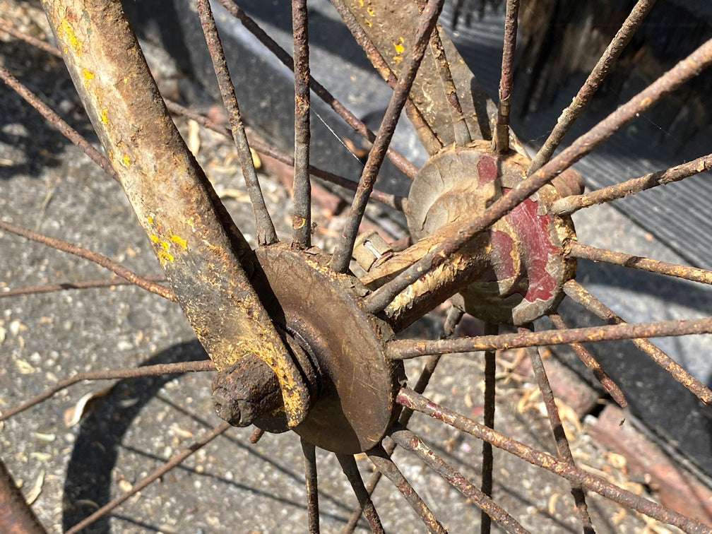 c.1885 Solid Tyre Cross Frame Bicycle Project. Bicycle