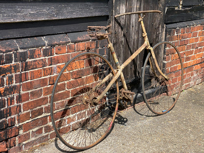 c.1885 Solid Tyre Cross Frame Bicycle Project. Bicycle