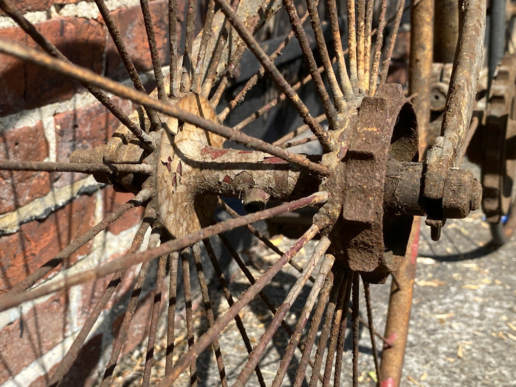 c.1885 Solid Tyre Cross Frame Bicycle Project. Bicycle