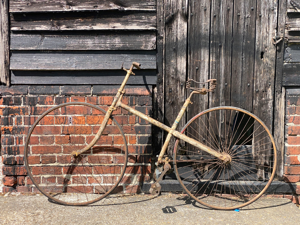 c.1885 Solid Tyre Cross Frame Bicycle Project. Bicycle