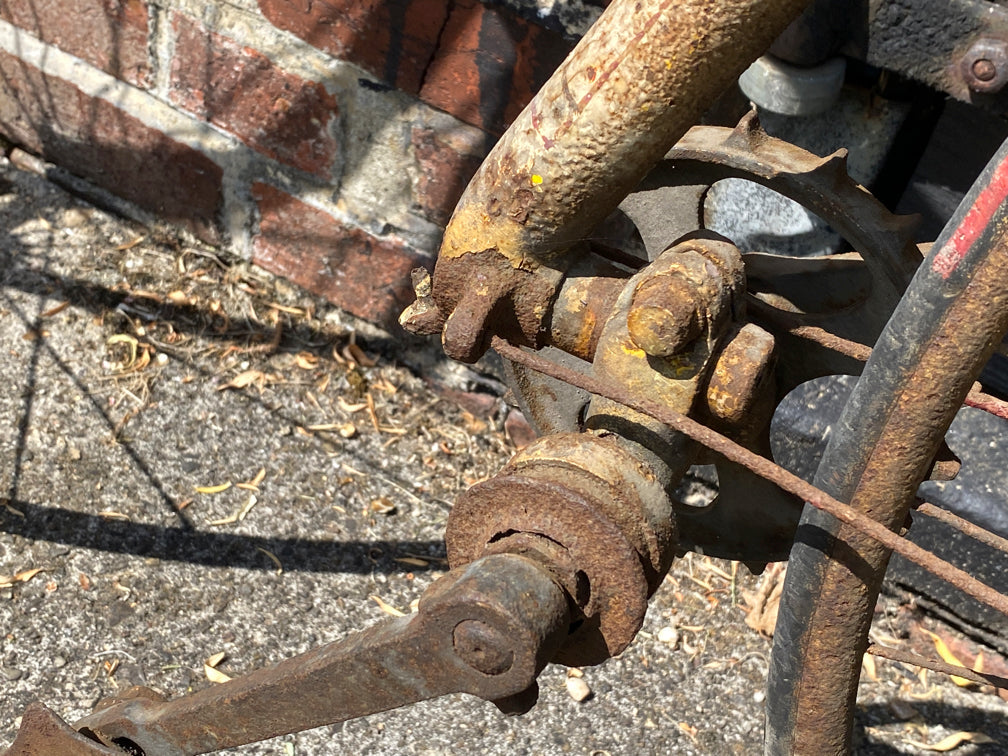 c.1885 Solid Tyre Cross Frame Bicycle Project. Bicycle