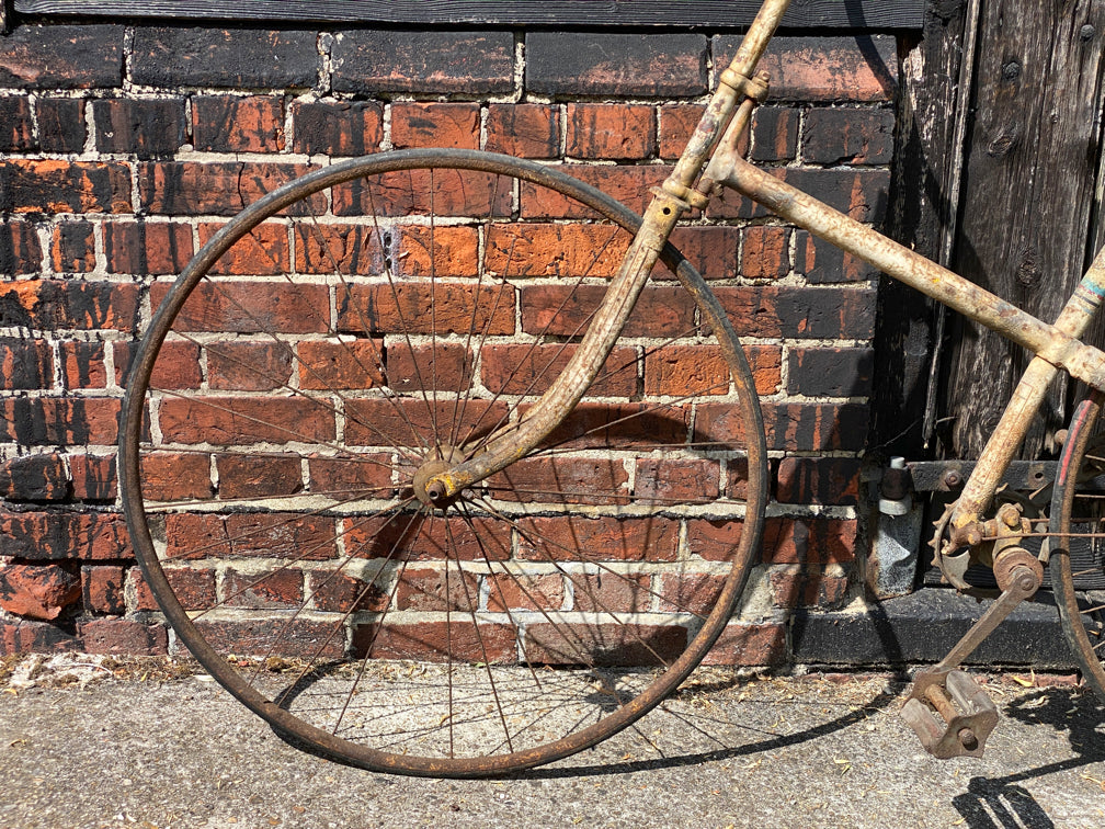 c.1885 Solid Tyre Cross Frame Bicycle Project. Bicycle