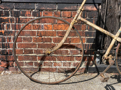 c.1885 Solid Tyre Cross Frame Bicycle Project. Bicycle
