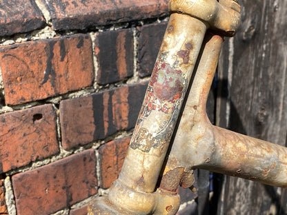 c.1885 Solid Tyre Cross Frame Bicycle Project. Bicycle