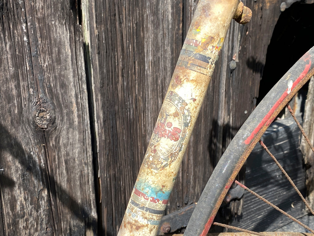 c.1885 Solid Tyre Cross Frame Bicycle Project. Bicycle