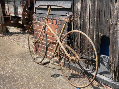 c.1885 Solid Tyre Cross Frame Bicycle Project. Bicycle