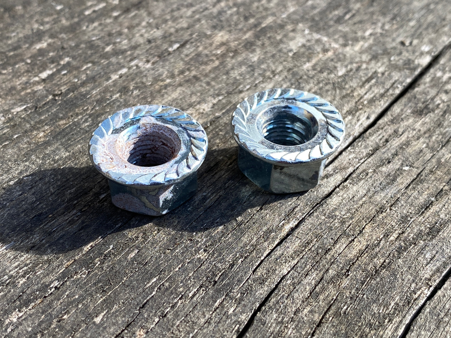 M9 - Bicycle Hub Axle Flanged Nuts.