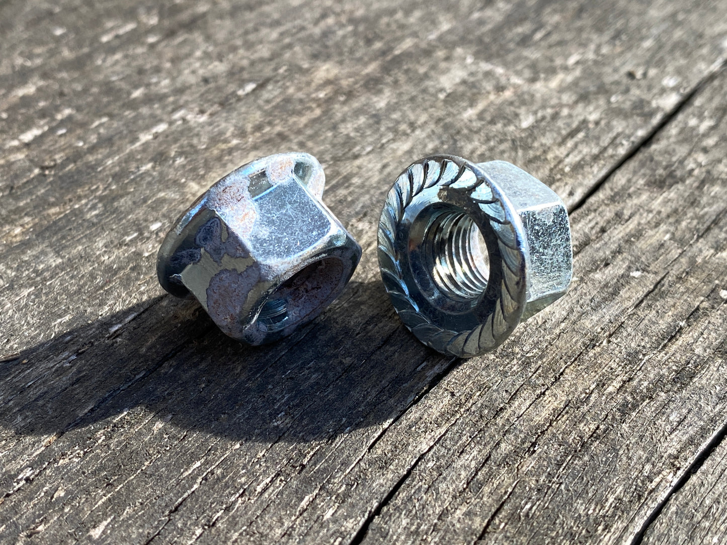 M9 - Bicycle Hub Axle Flanged Nuts.