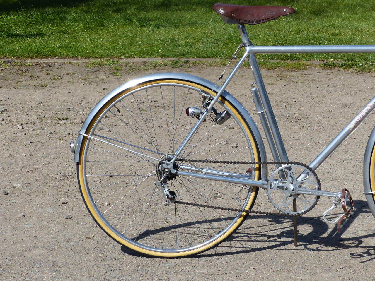 c.1942 Barra Garin Aluminium French Bicycle.