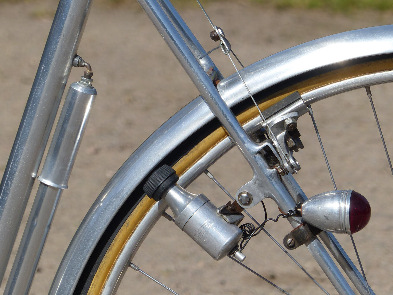 c.1942 Barra Garin Aluminium French Bicycle.