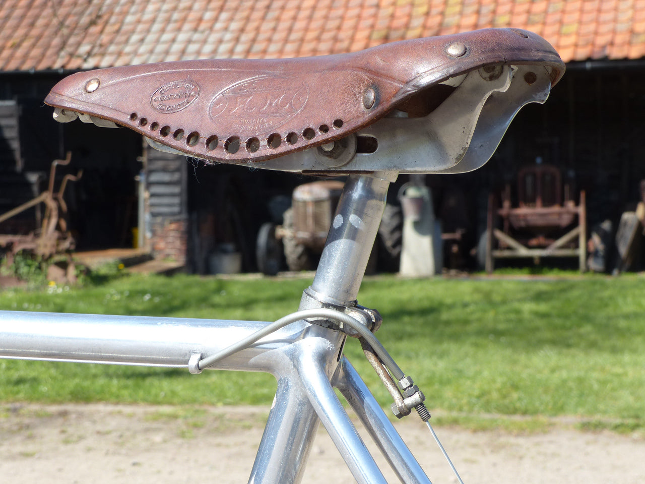 c.1942 Barra Garin Aluminium French Bicycle.