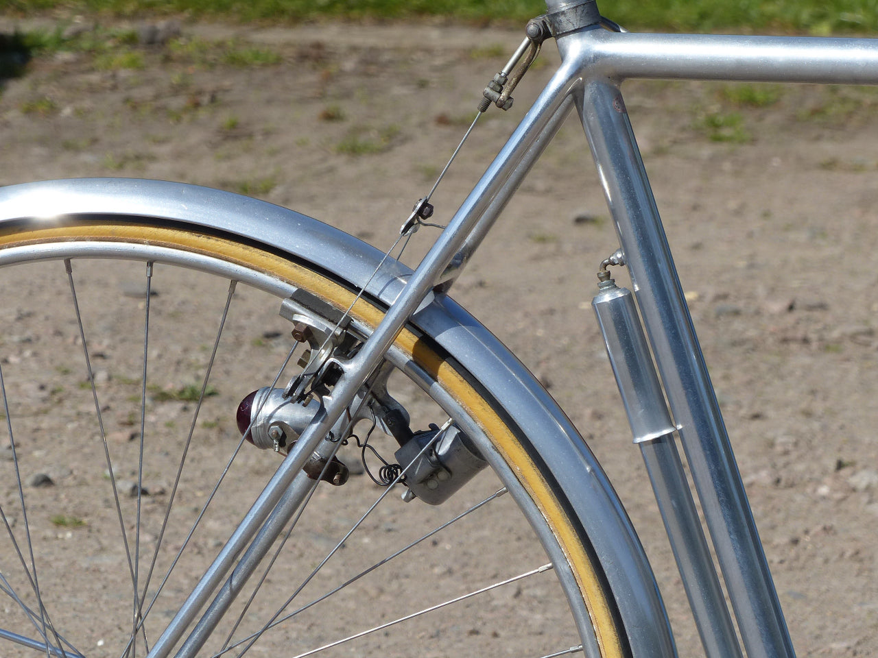 c.1942 Barra Garin Aluminium French Bicycle.