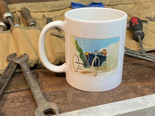 Bedelia Cyclecar At Speed Tea Break Mug