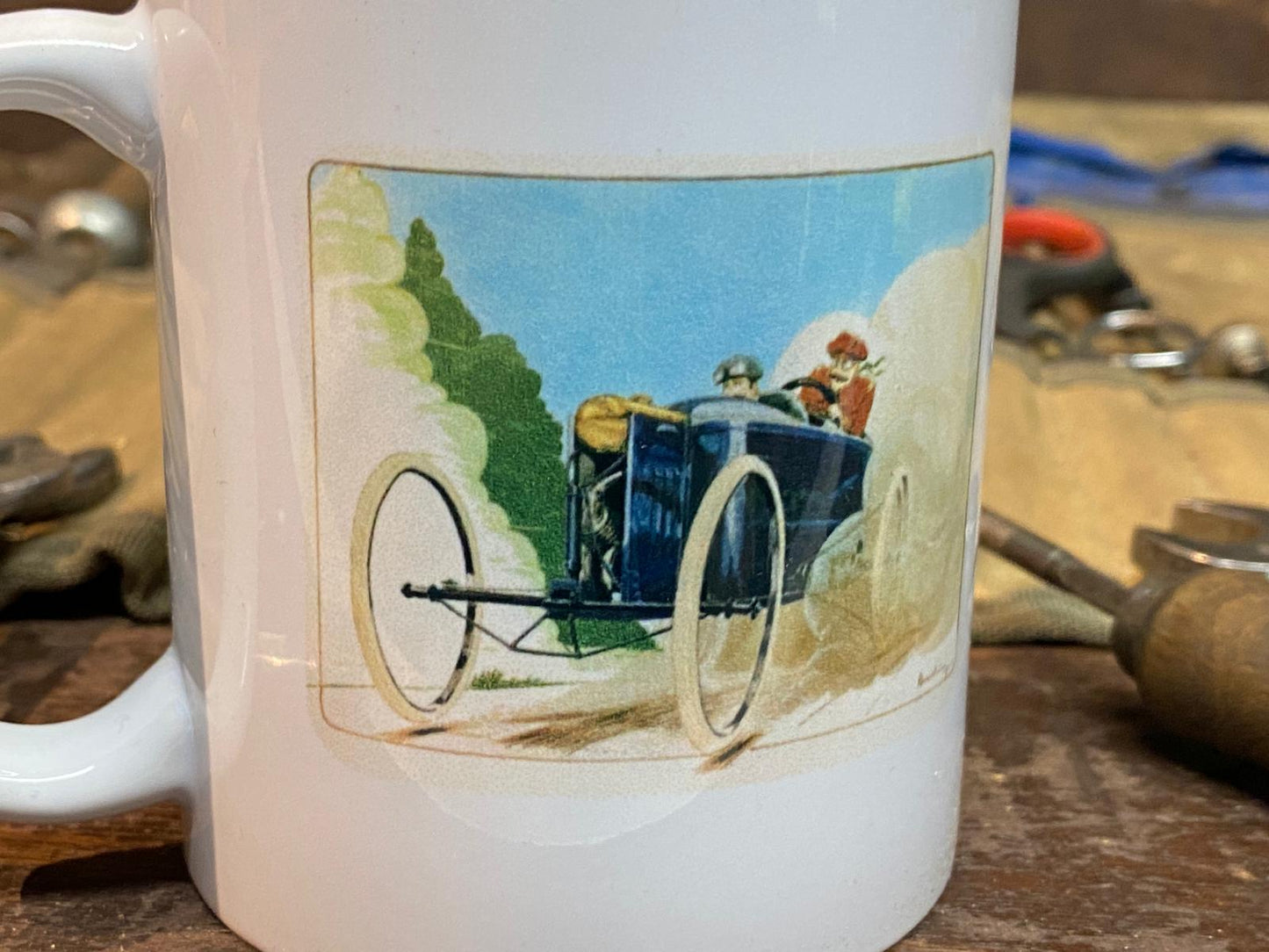 Bedelia Cyclecar At Speed Tea Break Mug