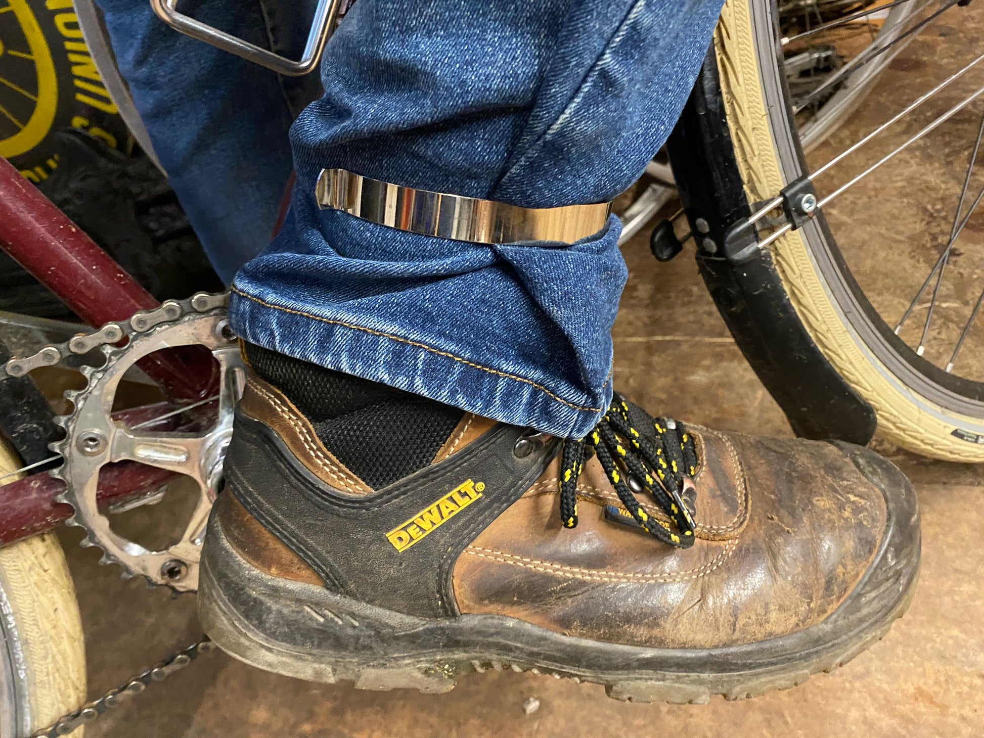 Vintage Nickel Plate Bicycle Trouser Clips Clothing