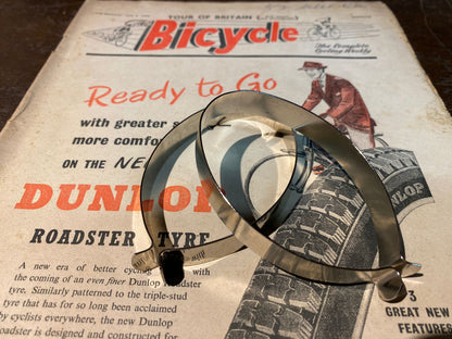 Vintage Nickel Plate Bicycle Trouser Clips Clothing