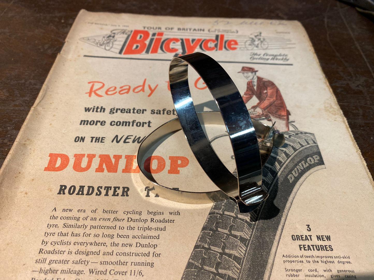 Vintage Nickel Plate Bicycle Trouser Clips Clothing