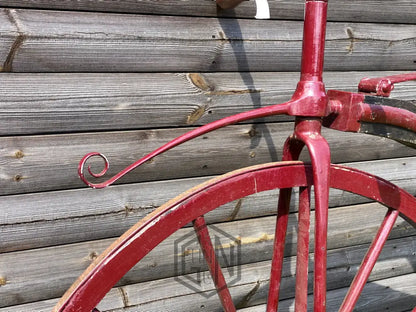 c.1868 Double Steering Velocipede Boneshaker Tandem Bicycle