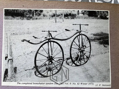 c.1868 Double Steering Velocipede Boneshaker Tandem Bicycle