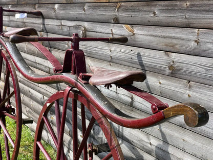 c.1868 Double Steering Velocipede Boneshaker Tandem Bicycle