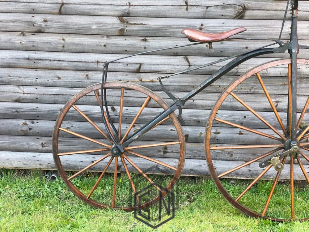 c.1869 English Bone-Shaker Velocipede Bicycle - £3800 Velocipede