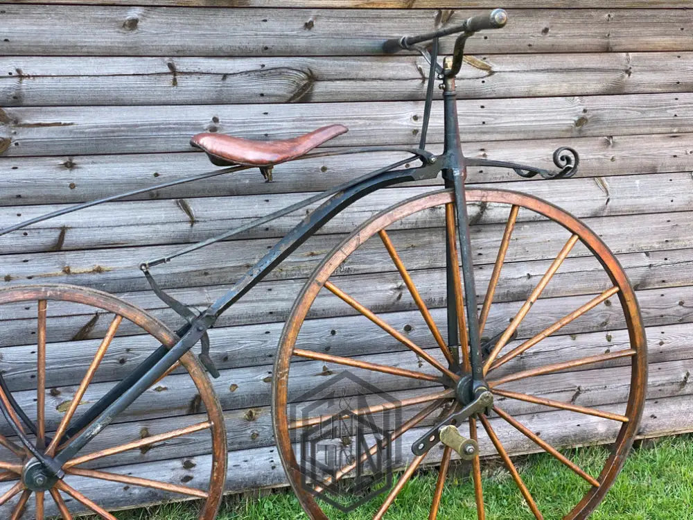 c.1869 English Bone-Shaker Velocipede Bicycle - £3800 Velocipede