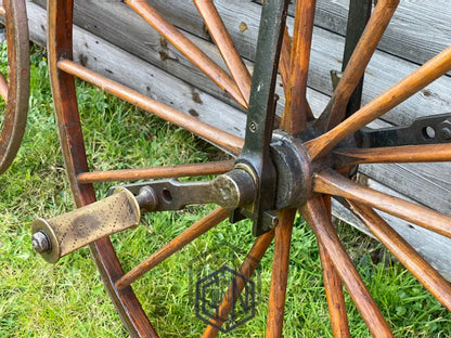 c.1869 English Bone-Shaker Velocipede Bicycle - £3800 Velocipede