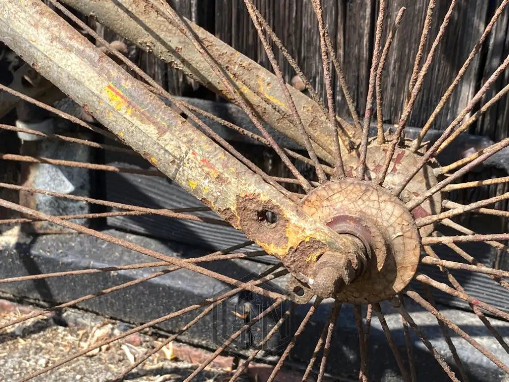 c.1885 Solid Tyre Cross Frame Bicycle Project. Bicycle