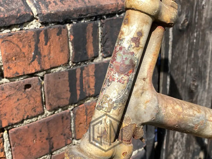 c.1885 Solid Tyre Cross Frame Bicycle Project. Bicycle