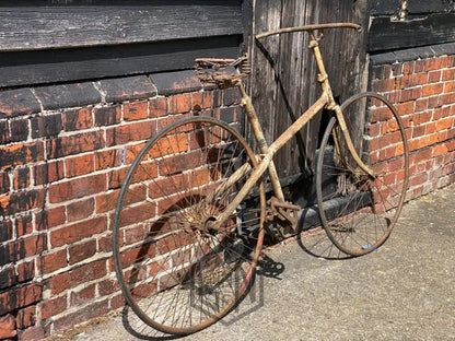 c.1885 Solid Tyre Cross Frame Bicycle Project. Bicycle