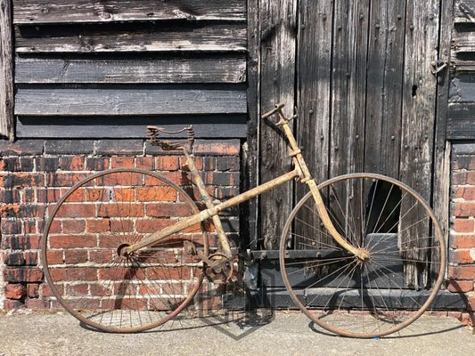 c.1885 Solid Tyre Cross Frame Bicycle Project. Bicycle